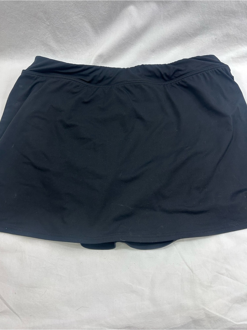 Lands' End Black Performance Swim Skort Skirt size 12